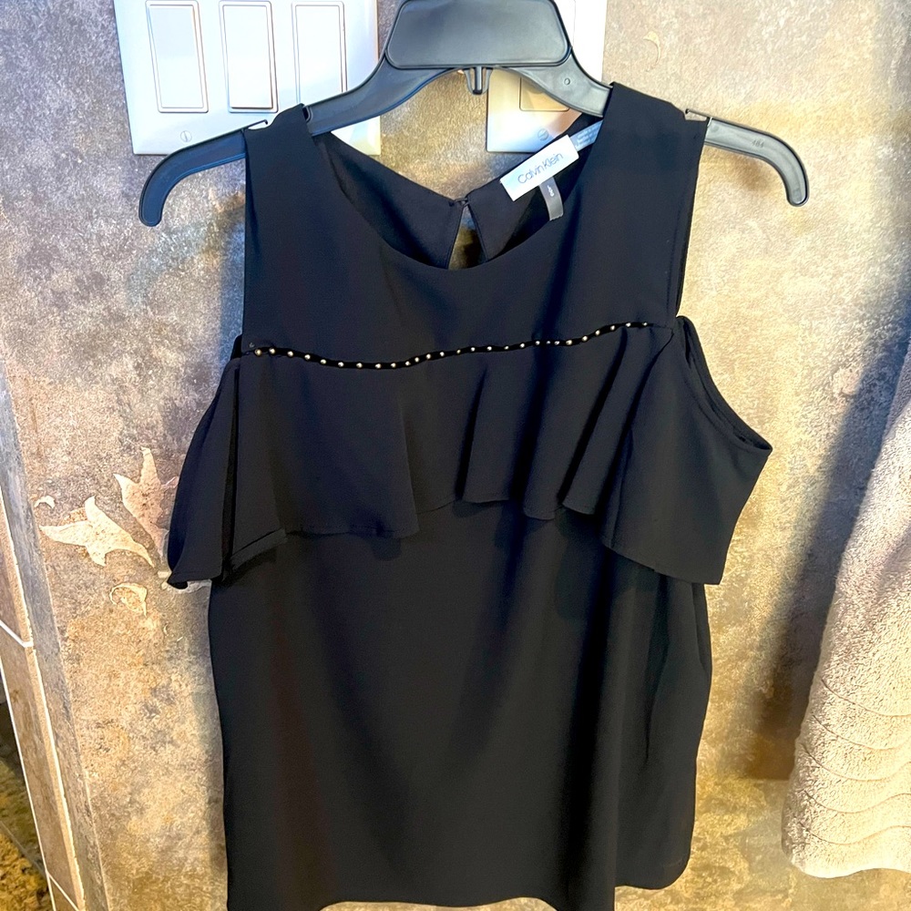 Women’s Calvin Klein Cold Shoulder Short Sleeve Top